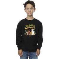 Disney Boy's Encanto Animal Magnet Sweatshirt in Black | Size: 12-13 Years