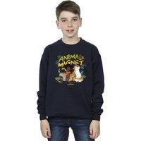 Disney Boy's Encanto Animal Magnet Sweatshirt in Navy | Size: 9 Years