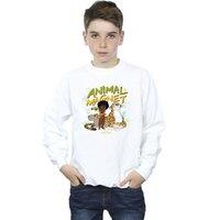 Disney Boy's Encanto Animal Magnet Sweatshirt in White | Size: 7-8 Years