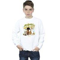 Disney Boy's Encanto Animal Magnet Sweatshirt in White | Size: 9 Years