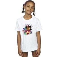 Disney Girl's Encanto Born To Be Me Cotton T-Shirt in White | Size: 3-4 Years