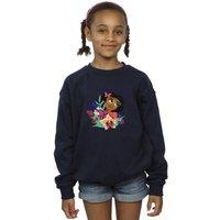 Disney Girl's Encanto Born To Be Me Sweatshirt in Navy | Size: 3-4 Years