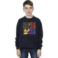 Disney Boy's Lilo & Stitch Pop Art Sweatshirt in Navy | Size: 3-4 Years