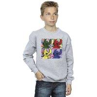 Disney Boy's Lilo & Stitch Pop Art Sweatshirt in Grey | Size: 3-4 Years