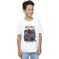 AC/DC Boy's Blow Up Your Video Jump T-Shirt in White | Size: 3-4 Years