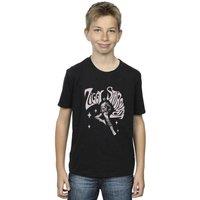 David Bowie Boy's Ziggy Pose T-Shirt in Black | Size: 3-4 Years