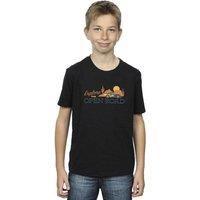Disney Boy's Cars Explore The Open Road T-Shirt in Black | Size: 3-4 Years
