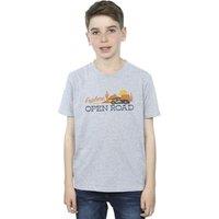 Disney Boy's Cars Explore The Open Road T-Shirt in Grey | Size: 3-4 Years