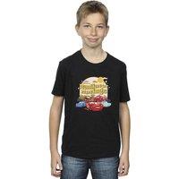 Disney Boy's Cars Radiator Springs Group T-Shirt in Black | Size: 3-4 Years