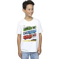 Disney Boy's Cars Piston Cup Champions T-Shirt in White | Size: 5-6 Years