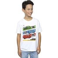 Disney Boy's Cars Piston Cup Champions T-Shirt in White | Size: 7-8 Years