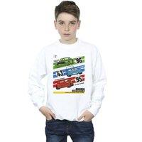 Disney Boy's Cars Piston Cup Champions Sweatshirt in White | Size: 9 Years