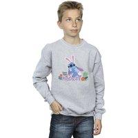 Disney Boy's Lilo & Stitch Hippity Hop Stitch Sweatshirt in Grey | Size: 3-4 Years
