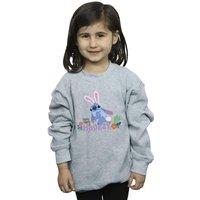 Disney Girl's Lilo & Stitch Hippity Hop Stitch Sweatshirt in Grey | Size: 3-4 Years