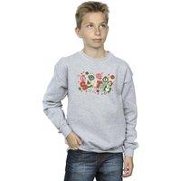 Elf Boy's Santa Fa La La Sweatshirt in Grey | Size: 3-4 Years