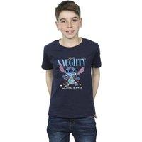 Disney Boy's Lilo & Stitch Naughty & Nice T-Shirt in Navy | Size: 3-4 Years