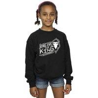 Disney Girl's The Lion King The King Sweatshirt in Black | Size: 3-4 Years