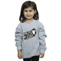 Disney Girl's The Lion King The King Sweatshirt in Grey | Size: 3-4 Years