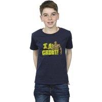 Guardians Of The Galaxy Boy's I Am Groot T-Shirt in Navy | Size: 3-4 Years