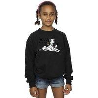 Disney Girl's 101 Dalmatians Top Dog Sweatshirt in Black | Size: 3-4 Years