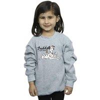 Disney Girl's 101 Dalmatians Top Dog Sweatshirt in Grey | Size: 3-4 Years