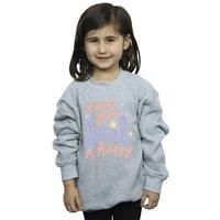 Disney Girl's The Little Mermaid Happy Sweatshirt in Grey | Size: 3-4 Years