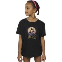 Disney Girl's Hocus Pocus Witches Flying Cotton T-Shirt in Black | Size: 3-4 Years