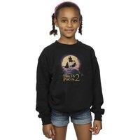 Disney Girl's Hocus Pocus Witches Flying Sweatshirt in Black | Size: 3-4 Years