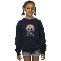 Disney Girl's Hocus Pocus Witches Flying Sweatshirt in Navy | Size: 3-4 Years
