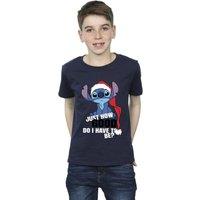 Disney Boy's Lilo & Stitch Just How Good T-Shirt in Navy | Size: 12-13 Years