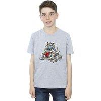 Harry Potter Boy's The Deathly Hallows T-Shirt in Grey | Size: 5-6 Years