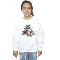 Harry Potter Girl's The Deathly Hallows Sweatshirt in White | Size: 9 Years