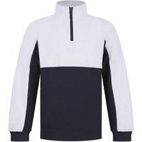 Finden & Hales Contrast Panel Track Top in Mid Navy | Size: 3-4 Years
