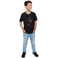 Star Wars: The Last Jedi Boy's Kylo Ren Shadow Cotton T-Shirt in Black | Size: 12-13 Years