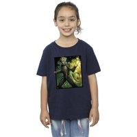 Marvel Girl's Guardians Of The Galaxy Groot Forest Energy Cotton T-Shirt in Navy | Size: 3-4 Years