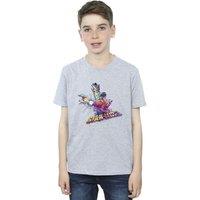 Marvel Boy's Guardians Of The Galaxy Abstract Star Lord T-Shirt in Grey | Size: 3-4 Years