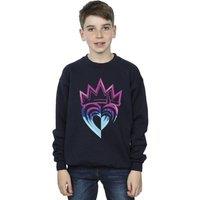 Disney Boy's Descendants Pink Crown Sweatshirt in Navy | Size: 3-4 Years