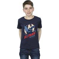 DC Comics Boy's Batman Into Action T-Shirt in Navy | Size: 9 Years