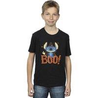 Disney Boy's Lilo & Stitch Boo T-Shirt in Black | Size: 3-4 Years