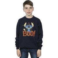 Disney Boy's Lilo & Stitch Boo Sweatshirt in Navy | Size: 3-4 Years