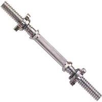York 16" Spinlock Dumbbell Bar in Silver