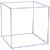 Living and Home Metal Flower Stand Rack for Wedding Decor in White