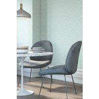 Hoopla Walls Deco Fan Matt Wallpaper in Blue