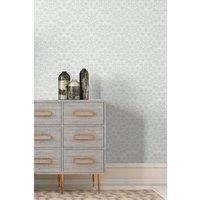 Hoopla Walls Deco Fan Matt Wallpaper in Grey