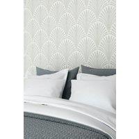 Hoopla Walls Leaf Fan Matt Wallpaper in Grey