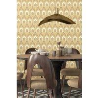 Hoopla Walls Deco Arch Matt Wallpaper in Gold
