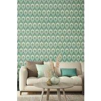 Hoopla Walls Deco Arch Matt Wallpaper in Dark Green