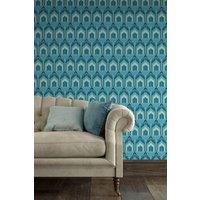 Hoopla Walls Deco Arch Matt Wallpaper in Teal