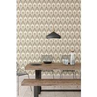 Hoopla Walls Deco Arch Matt Wallpaper in Navy