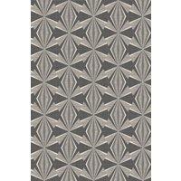 Hoopla Walls Sunray Diamond Matt Wallpaper in Black